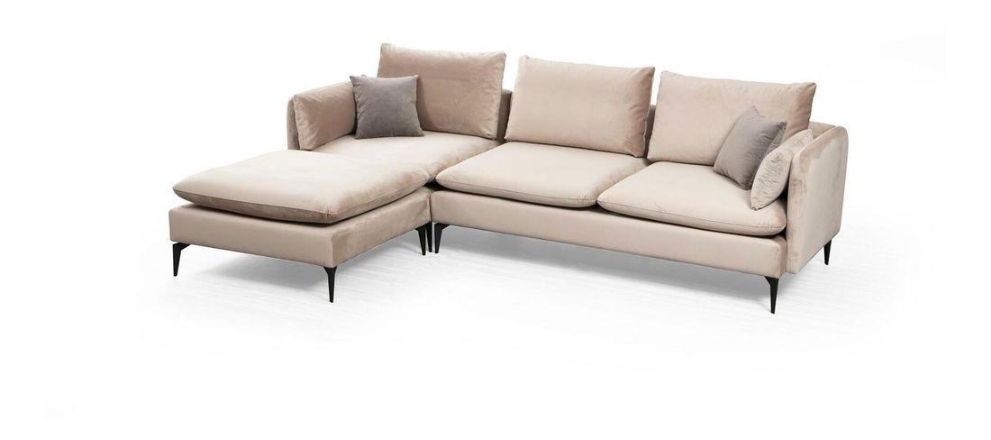 Rohová sedačka Felorexe (béžová + černá)