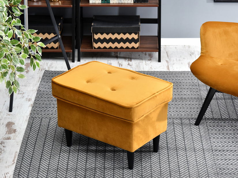 Taburetka Muriera (modrá + ořech)