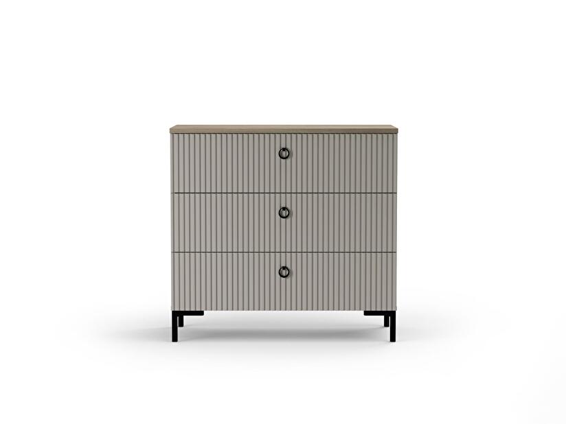 Komoda Demandaron 2 (taupe + dub silverjack)