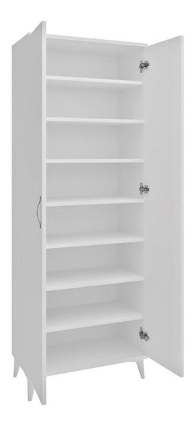 Policová skříň Vetome (bílá)