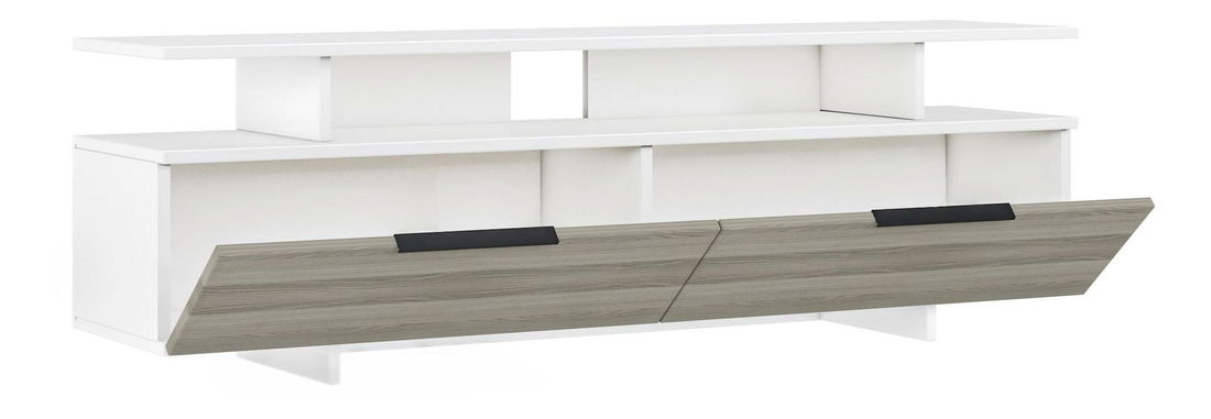  TV stolek/skříňka Dreamies (šedá + bílá + ořech)