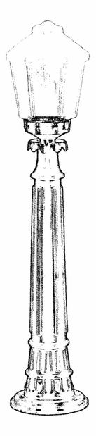 Venkovní podlahové svítidlo Wade (černá)