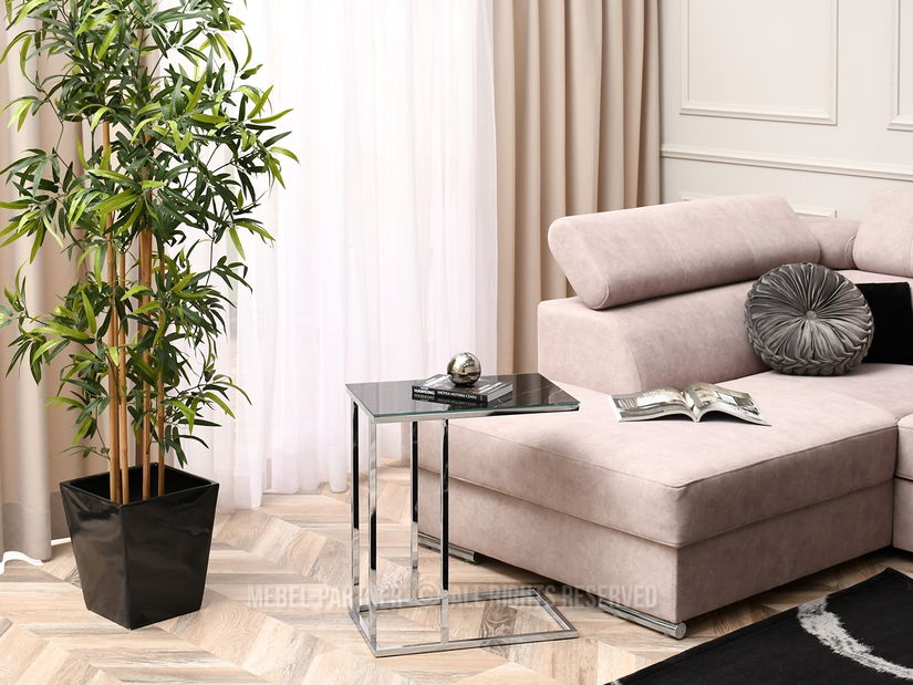 Konferenční stolek Vasho (černá + chromová)