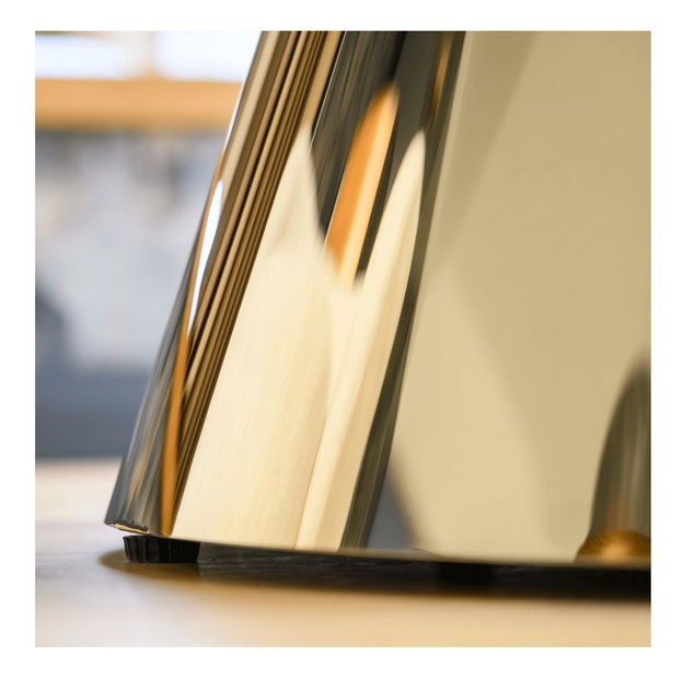 Jídelní stůl Greys 1 (zlatá + bílý mramor) (pro 4 osoby)