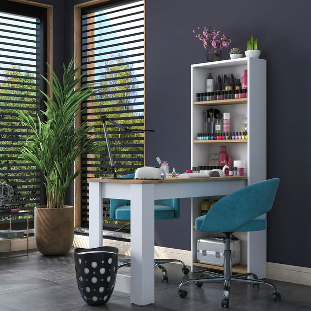 Toaletní stolek Blake 113 (Ořech + Bílá)