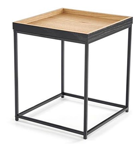 Konferenční stolek Yane (přirodně dřevo + černá)