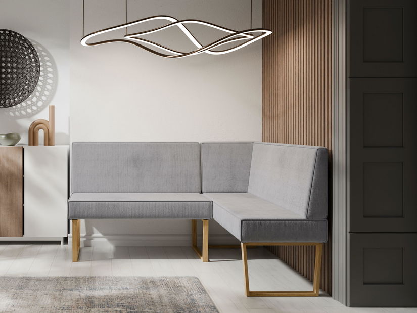 Rohová lavice Malibu 130x170 (šedá) (P)