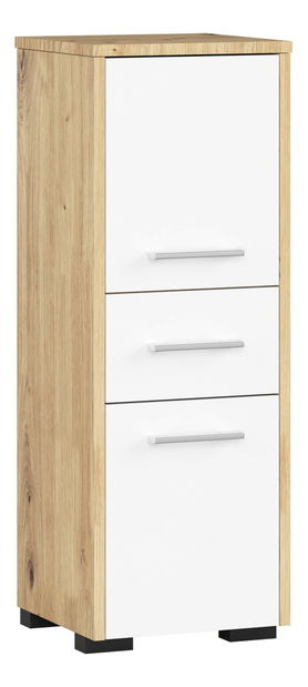 Koupelnová skříňka Fulgor 2D 1SZ (dub artisan + bílá)