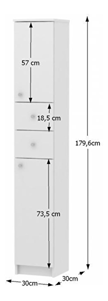 Koupelnová skříňka Tarika Si13 bílá