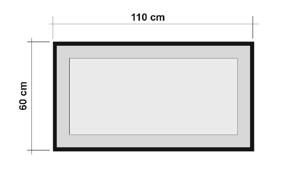 Zrcadlo Quebeck 110 (Borovice antlantic + Černá)