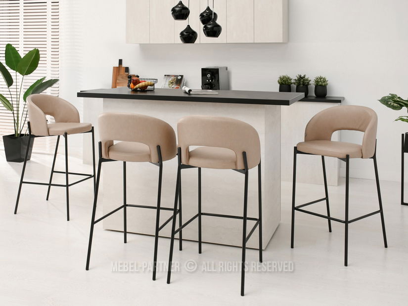 Židle Gustav (béžová + černá)