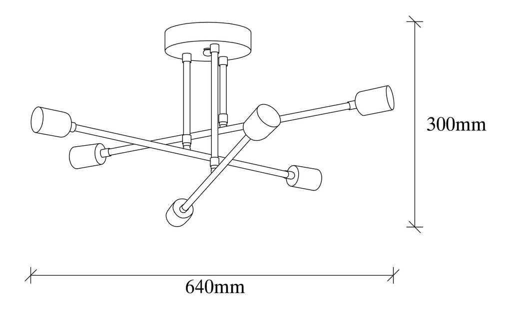 Stropní svítidlo Flowy 176