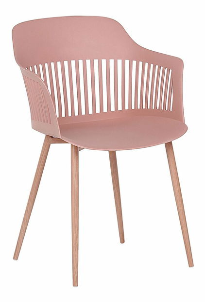 Set 2 ks. jídelních židlí BARCA (růžová)