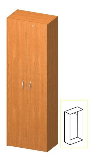 Šatní skříň Asista AS 006 třešeň