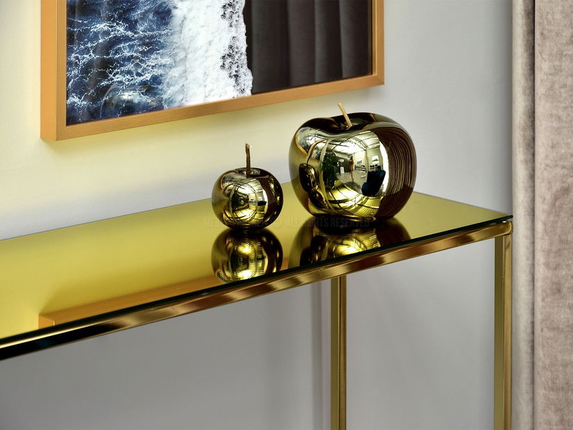 Konzolový stolek Bella Kons (zlatá + zlatá)