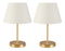 Set 2ks. stolních lamp Astalasso 1 (světle šedá + zlatá)