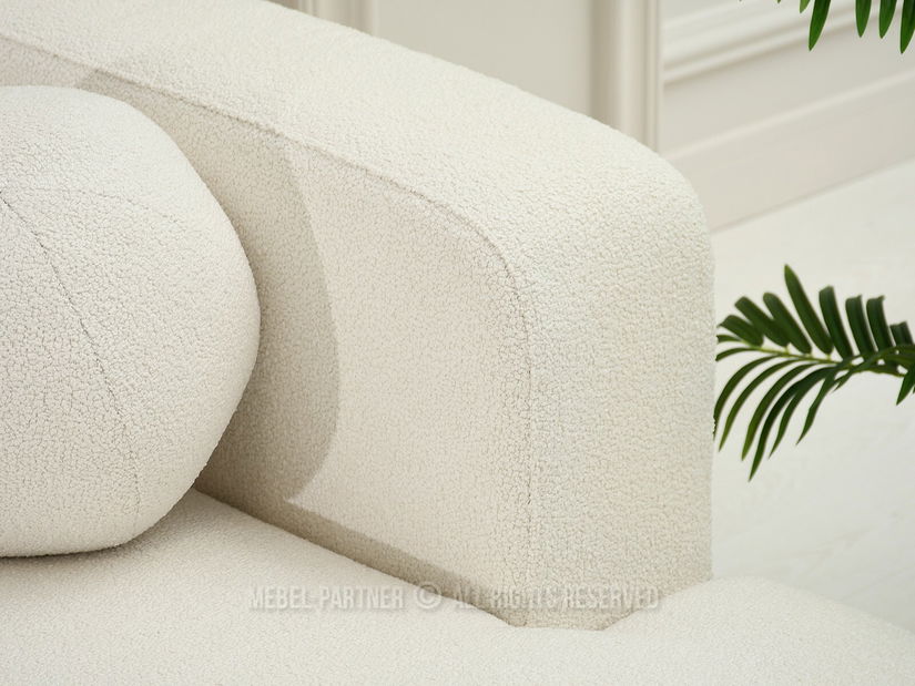 Rohová sedačka Masivos (krémová + černá)