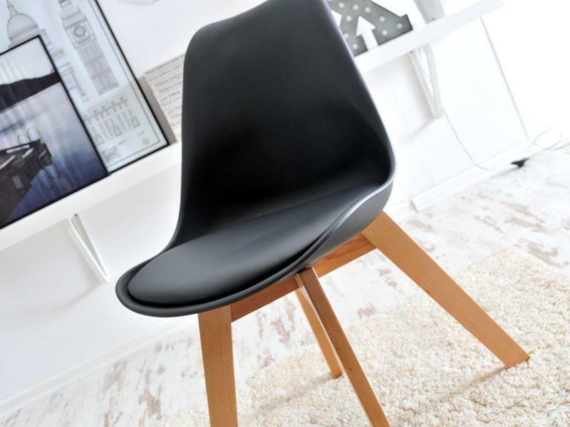 Židle Large Wood (černá + buk)