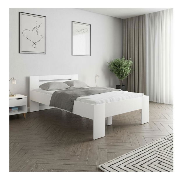 Manželská postel 140x200 cm Boyard (bílá)