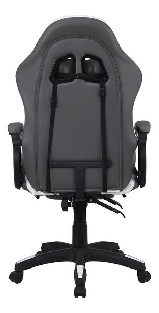 Kancelářské křeslo Juventa (s RGB LED osvícením) (černá + bílá)