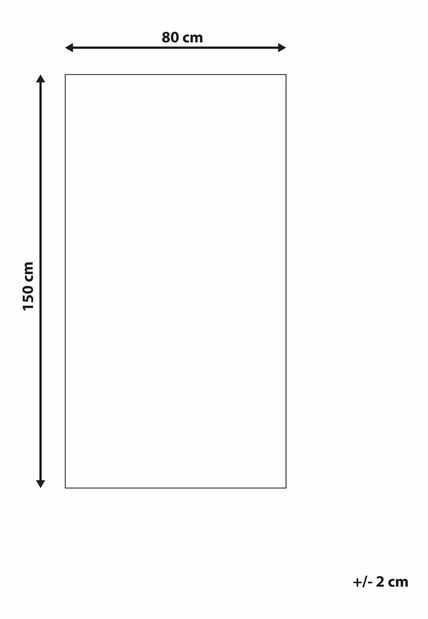Koberec 150 cm Caiguna (tmavě šedá)