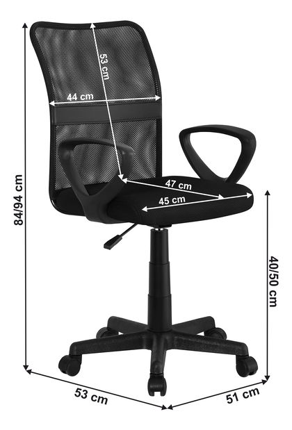 Kancelářské křeslo Rina (černá)
