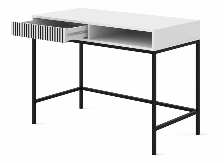 Konzolový stolek F Rowanna (bílá + černá)