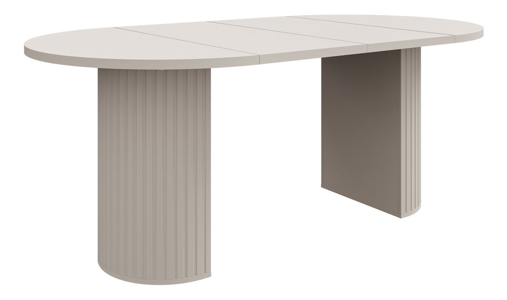 Rozkládací jídelní stůl Ovalina (béžová písková)