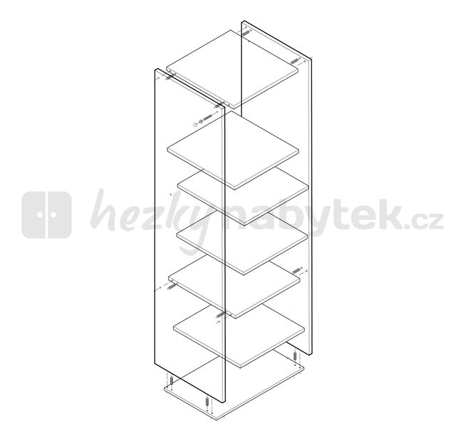 Potravinová kuchyňská skříň Igo New S-40