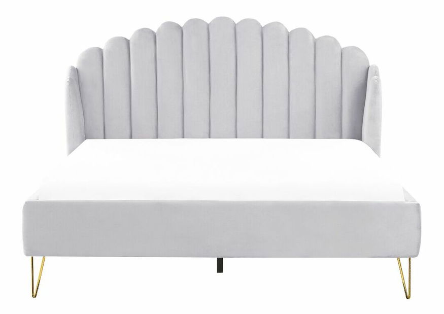 Manželská postel 180 cm Alise (šedá) (s roštem)