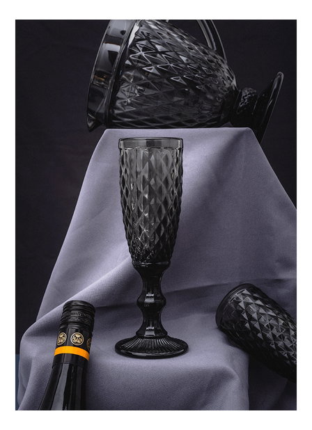 Set 4 ks retro sklenic na šampaňské 150ml Verogas Typ 4 (vícebarevné)