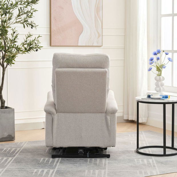 Polohovací křeslo Tesalureza (krémová)