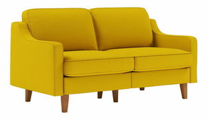 Pohovka trojsedačka Dělají 3 (světle šedá + ořech)