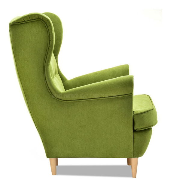 Křeslo ušák Margis (ořech)