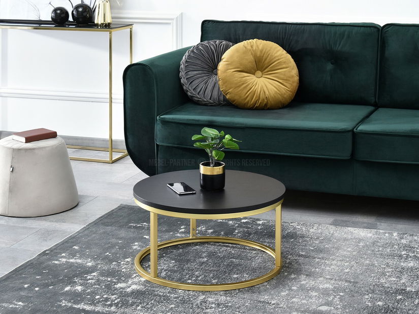 Konferenční stolek Kolja Stolek S (černá + zlatá)