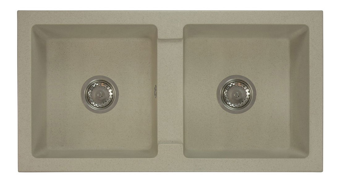 Kuchyňský dřez Byrbys (béžová) (s 1 otvorem pro baterii)