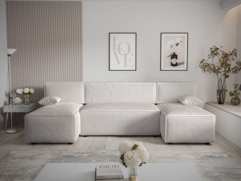 Rohová sedací souprava U Mirage U Sed (bílá)