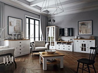 Obývací pokoj Provense 1 (sosna andersen + dub lefkas)