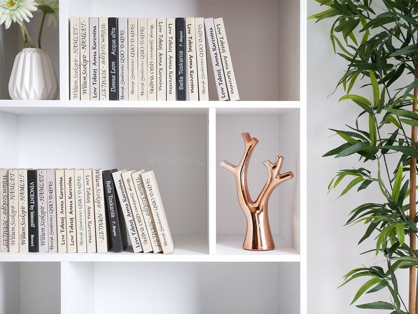 Obývací stěna Bajas 04 (bílá + dub)