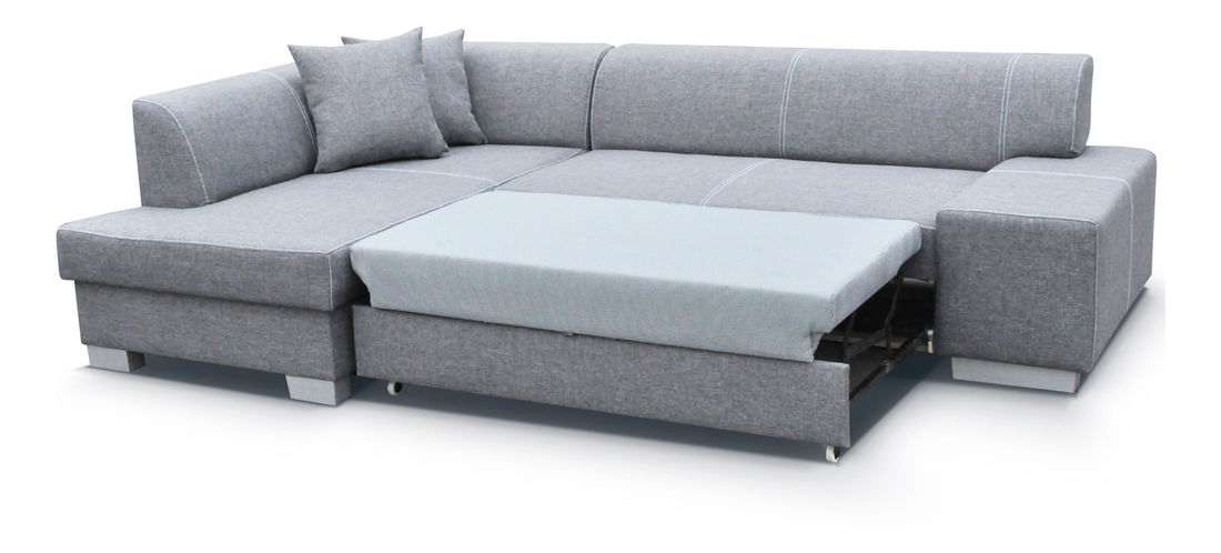 Rohová sedací souprava Fabio (černá) (L)