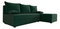 Rohová sedací souprava Harmony L (tmavě zelená) (P)