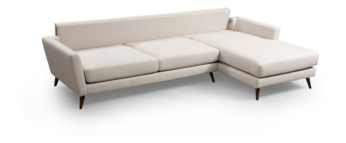 Rohová sedačka Mayernat (P) (béžová + hnědá)