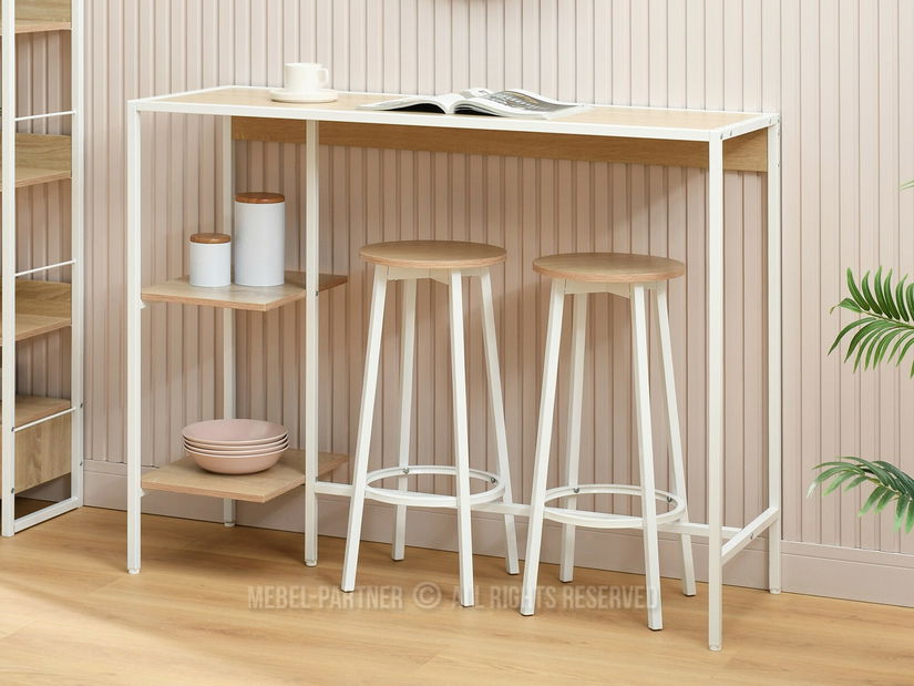 Barová židle Boredom (bílá)