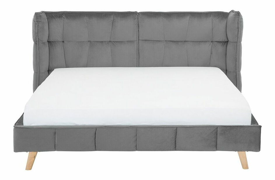 Manželská postel 160 cm SENEL (s roštem) (šedá)