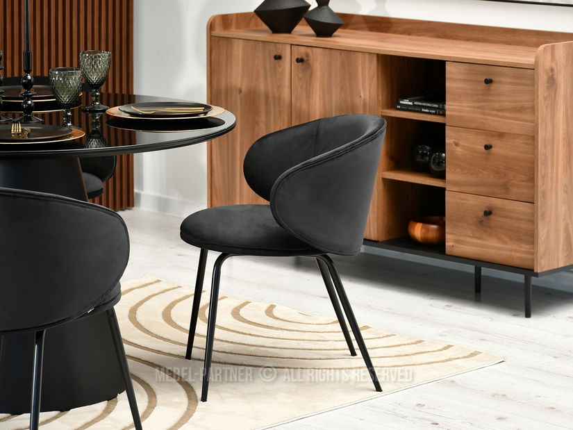 Židle Carmen (černá + zlatá)