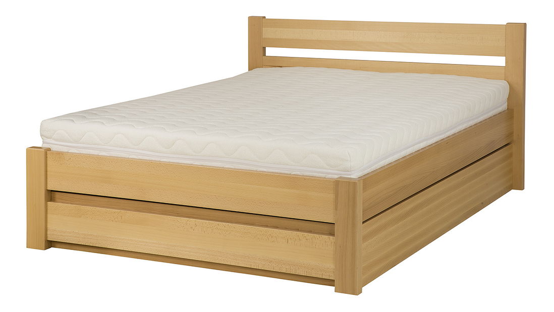 Manželská postel 200 cm LK 190 BOX (s roštem a úl. prostorem)