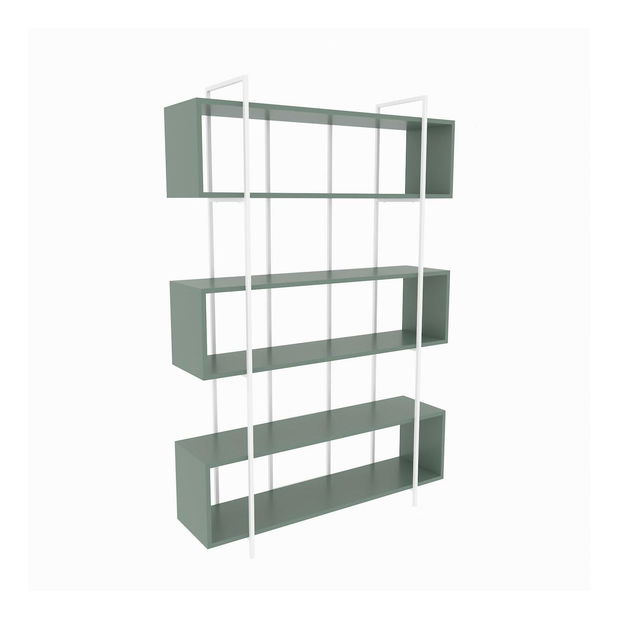 Regál Brutus (zelená + bílá)