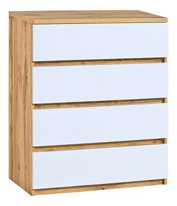 Komoda typ AR5 Alishia (bílá + dub wotan)