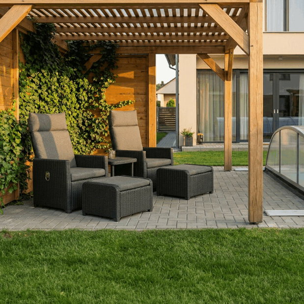 Zahradní sestava Lautro (šedá)