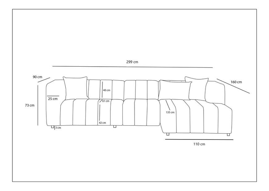 Rohová sedačka Beyzometta (L) (šedá)